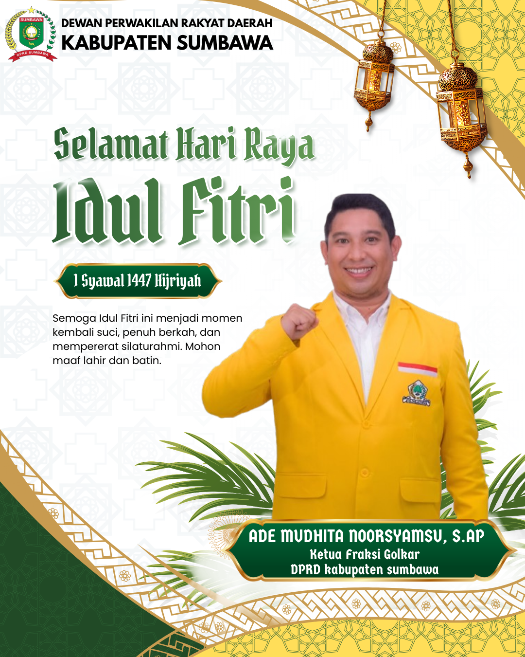 Hijau dan Emas Modern Ucapan Selamat Hari Raya Idul Fitri Instagram Post_20260319_043232_0000